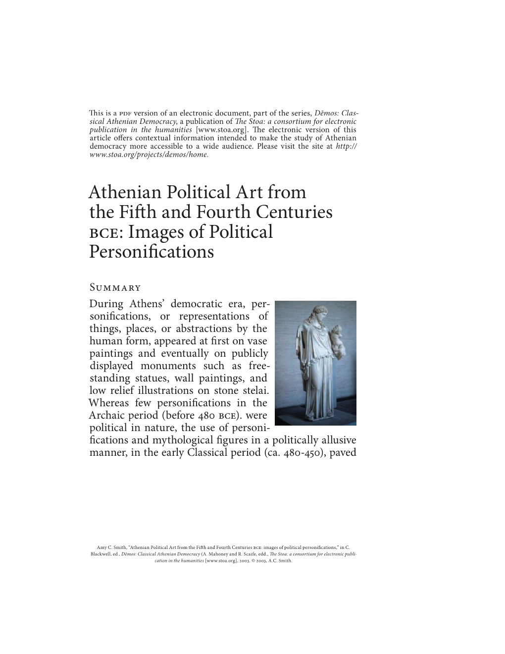 Images of Political Personifications