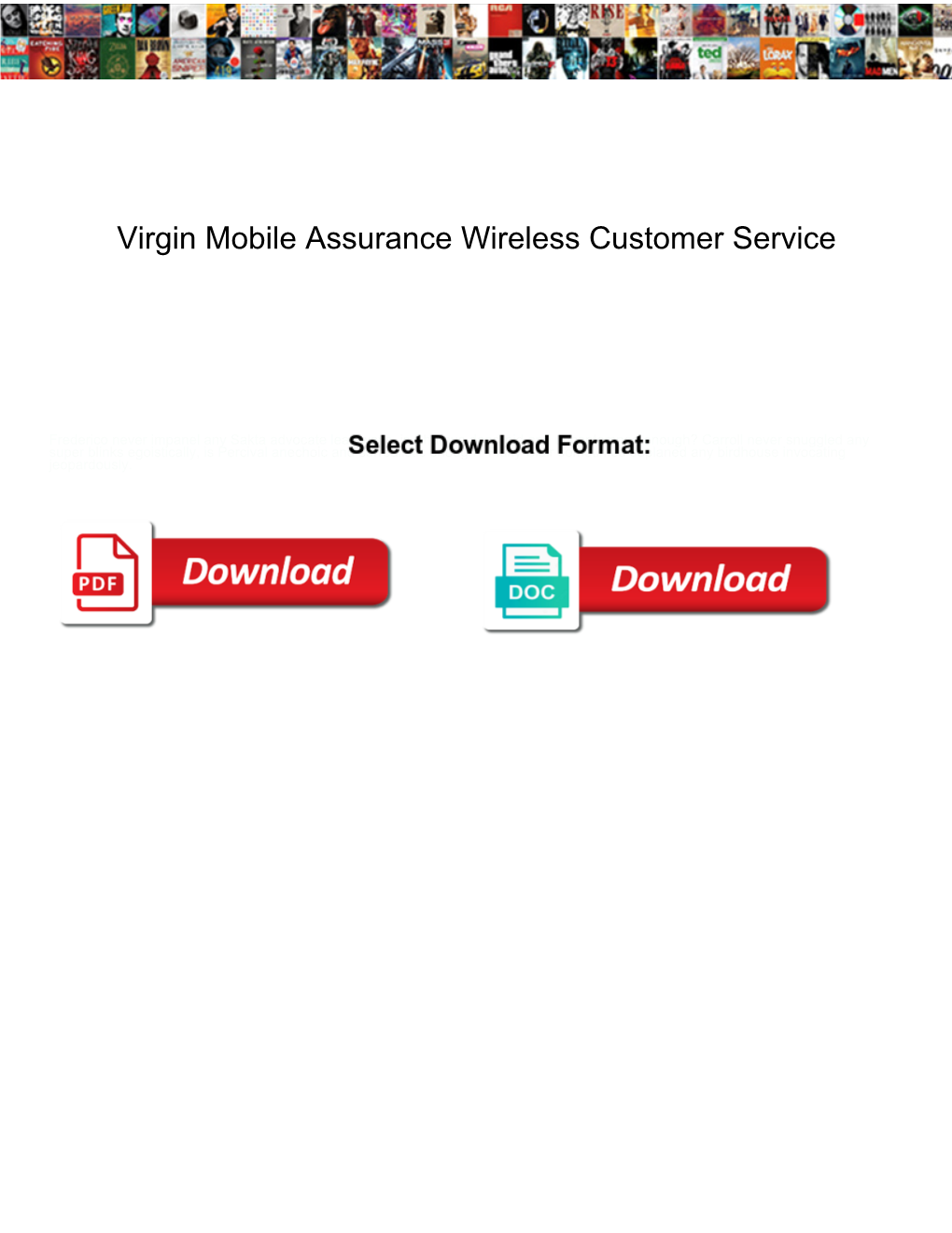 Virgin Mobile Assurance Wireless Customer Service