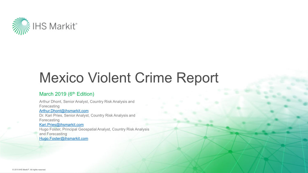 Mexico Violent Crime Report