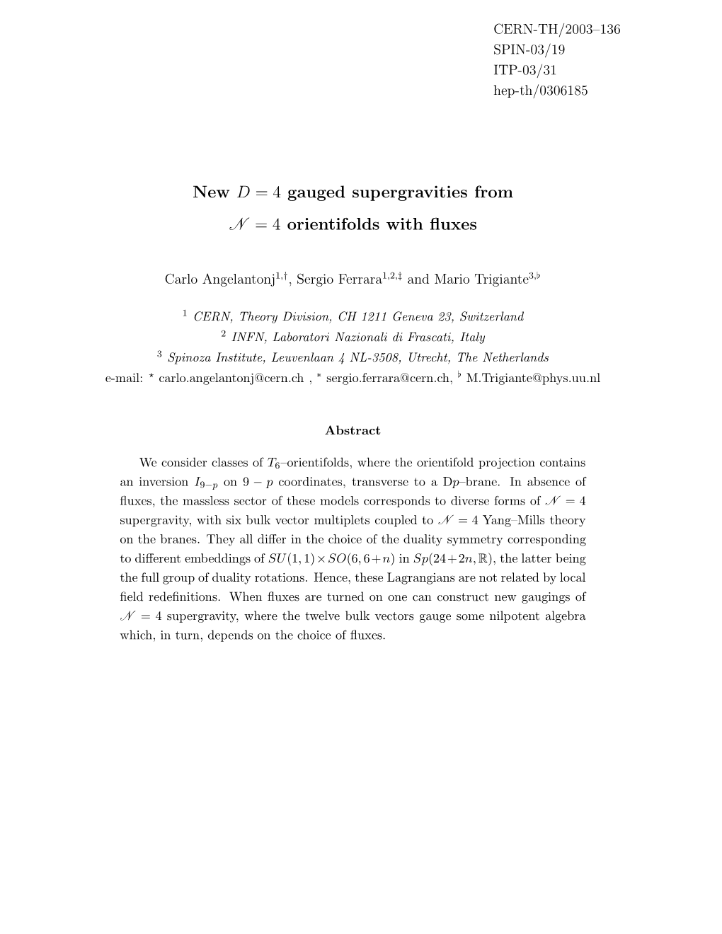 New D = 4 Gauged Supergravities from N = 4 Orientifolds with Fluxes