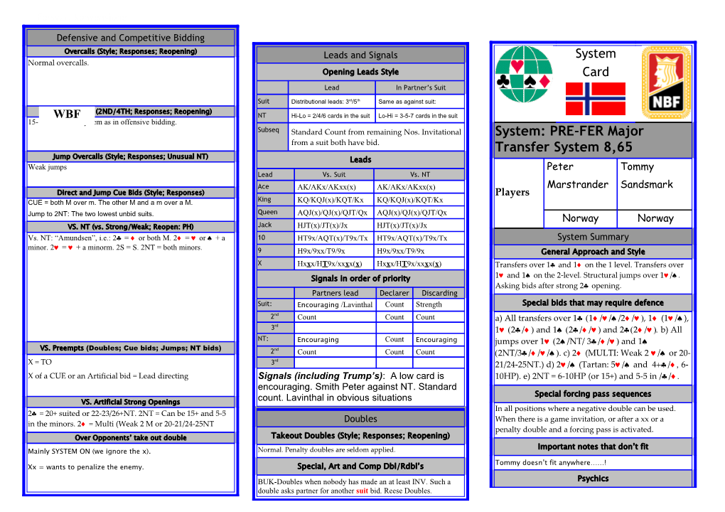 Forsvar, Konvensjone