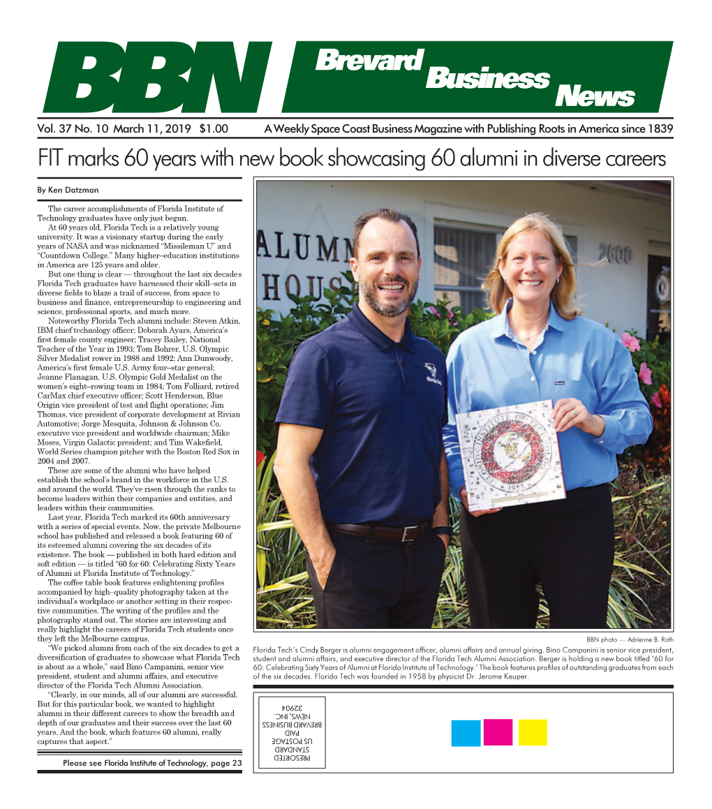 MARCH 11, 2019 BBN BREVARD BUSINESS NEWS Online at Brevardbusinessnews.Com