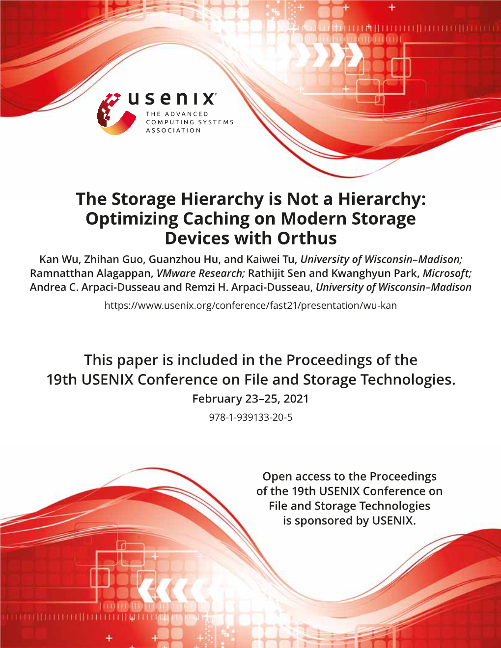 Optimizing Caching on Modern Storage Devices with Orthus