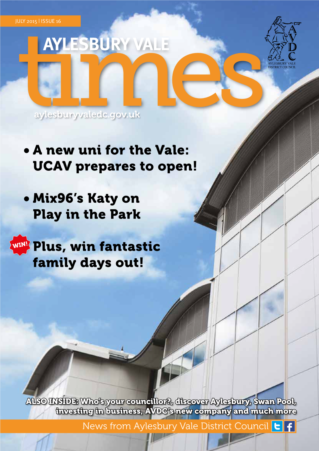 Aylesbury Vale Times Is a Publication from Aylesbury Vale 01296 585858 (Main Switchboard) District Council