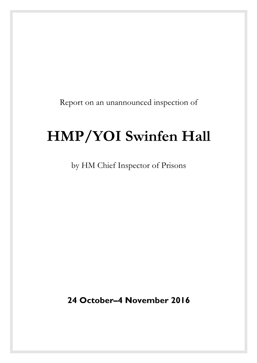 HMP/YOI Swinfen Hall