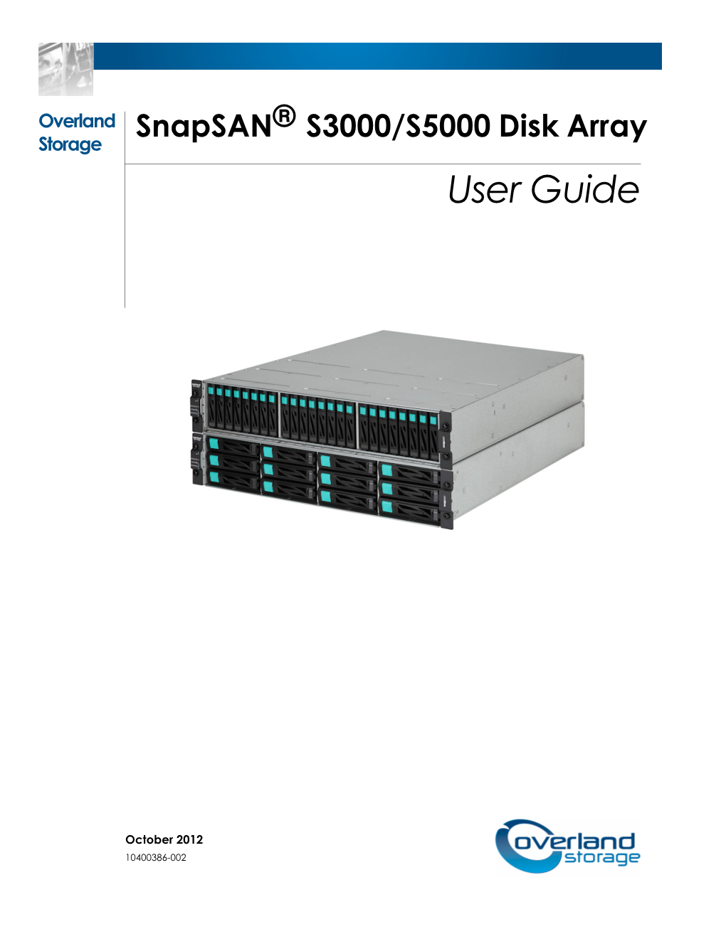 Snapsan S3000/S5000 Disk Array User Guide