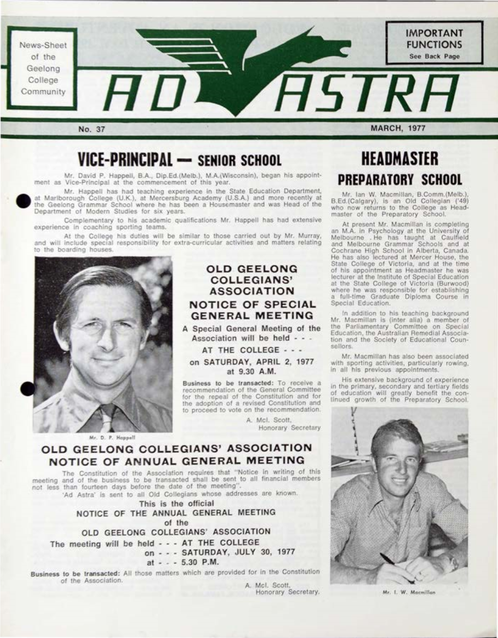 Ad Astra March 1977