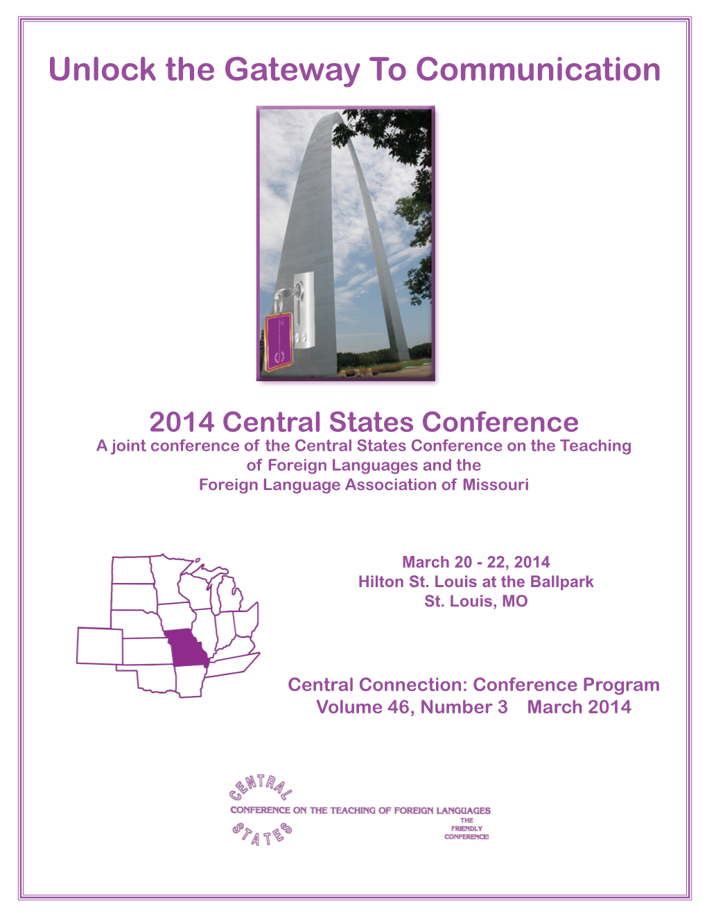 Conference Program Volume 46, Number 3 March 2014