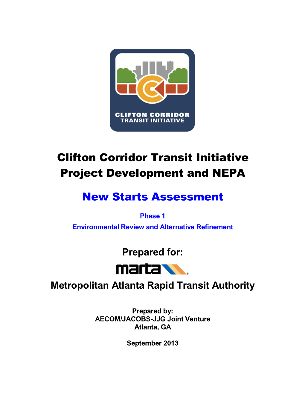 Clifton Corridor Transit Initiative Project Development and NEPA