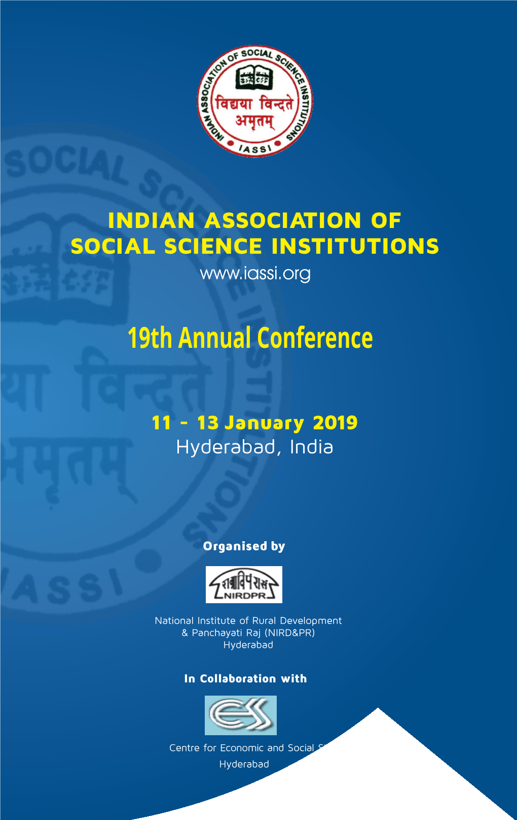 19Th IASSI ANNUAL CONFERENCE