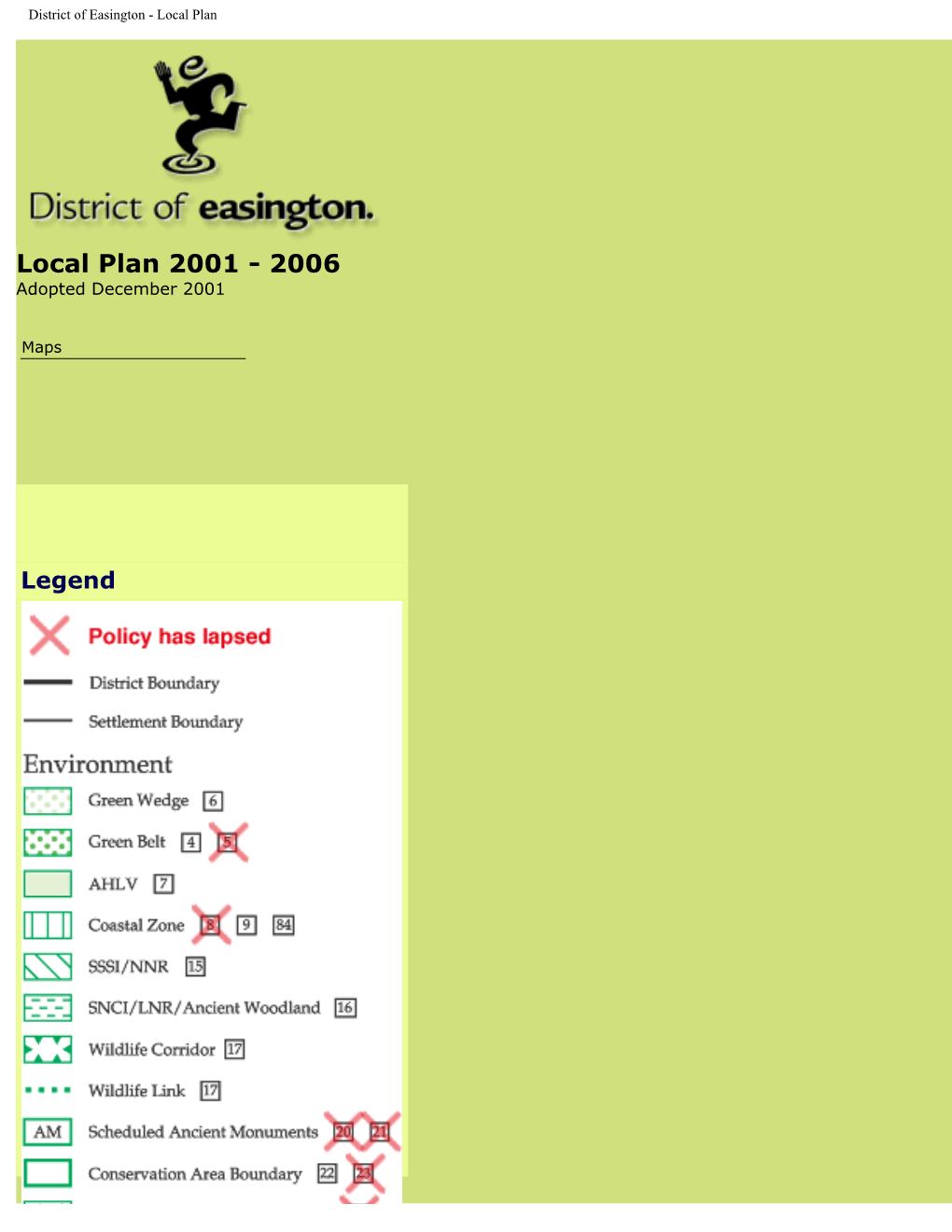 District of Easington - Local Plan