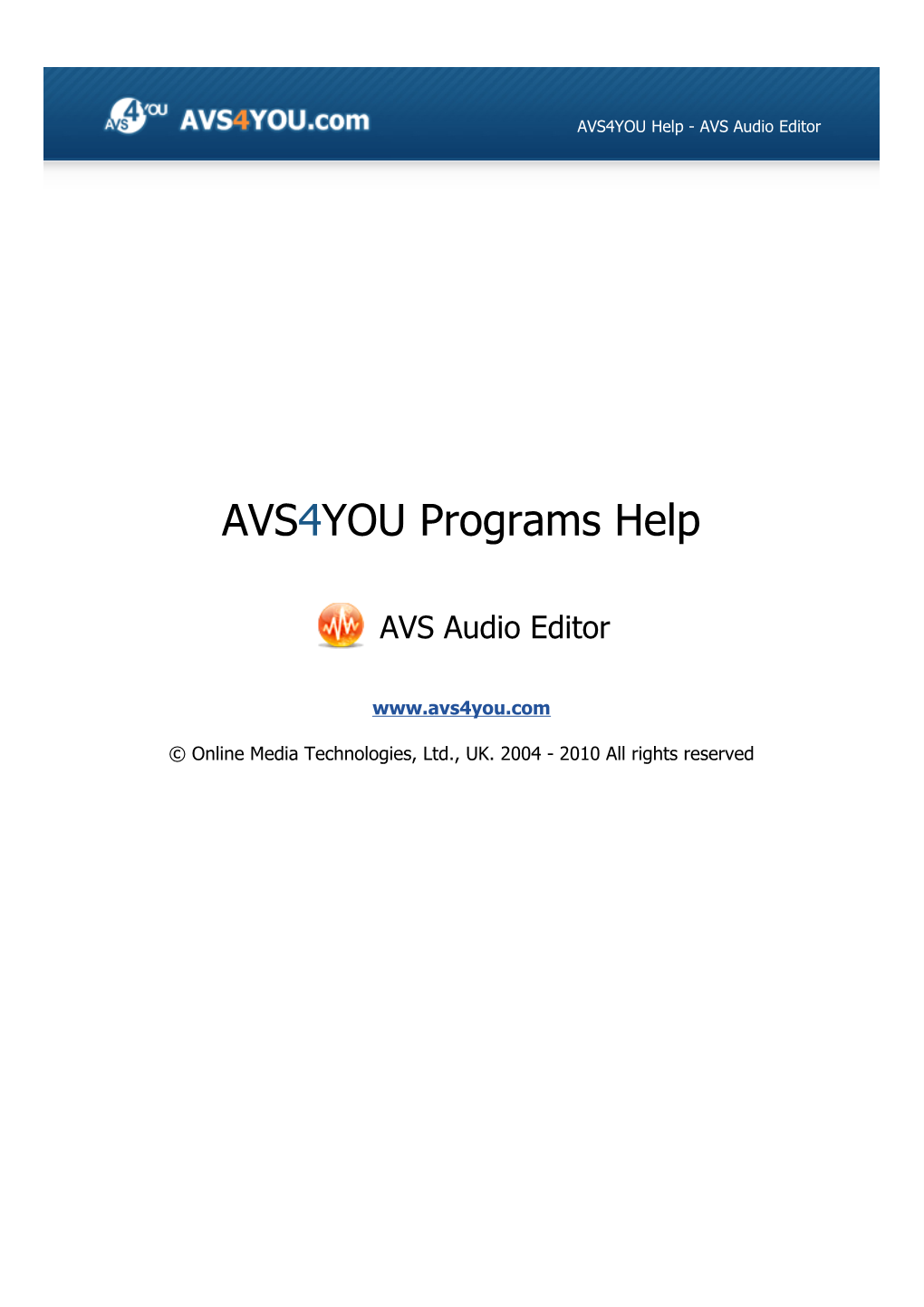 AVS Audio Editor