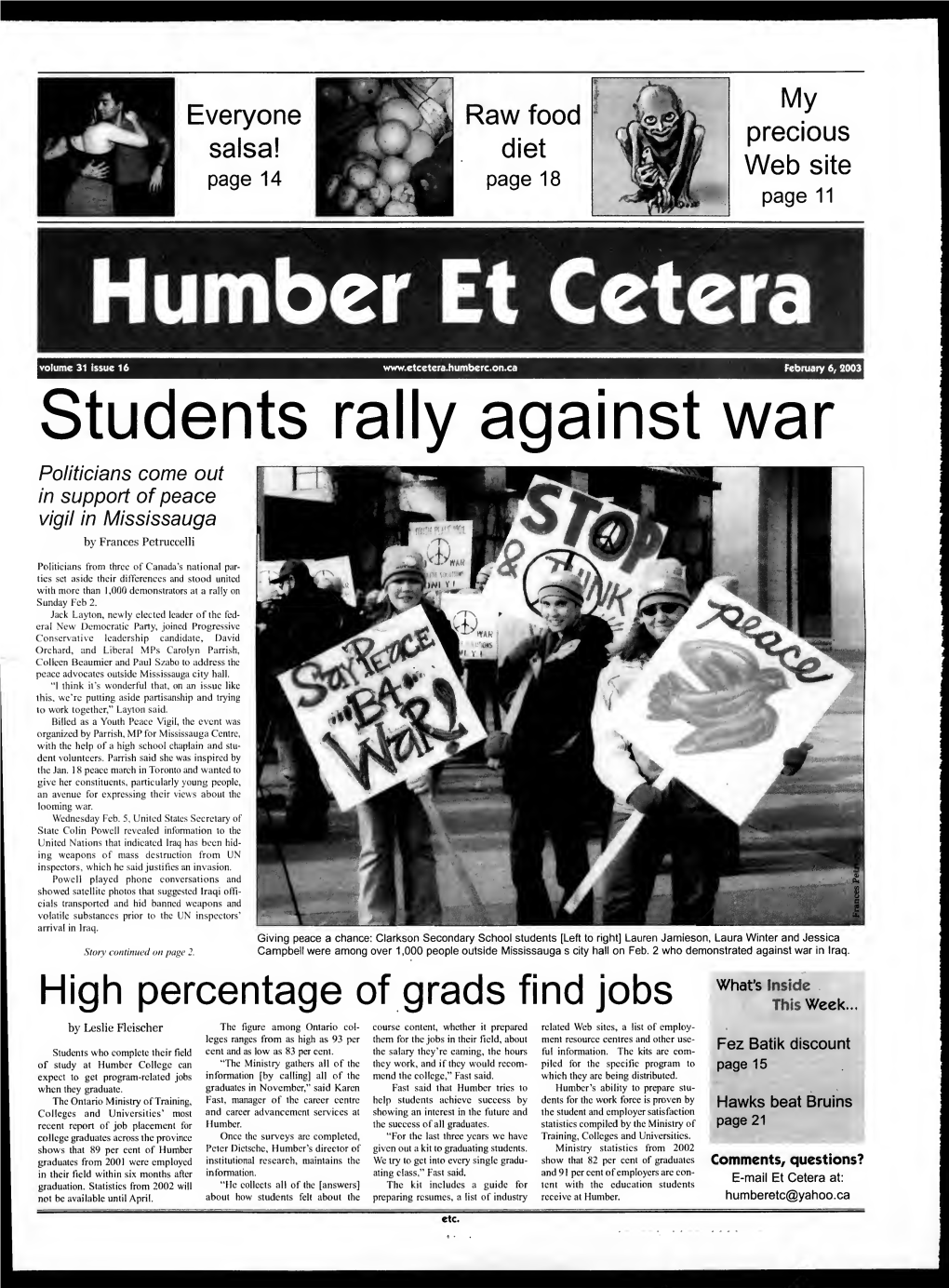 Students Rally Against War