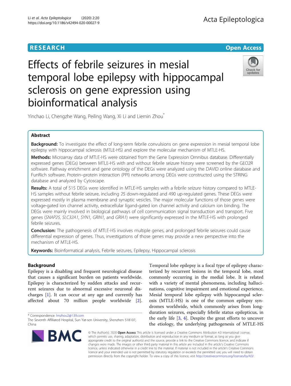 Effects of Febrile Seizures in Mesial Temporal Lobe Epilepsy With