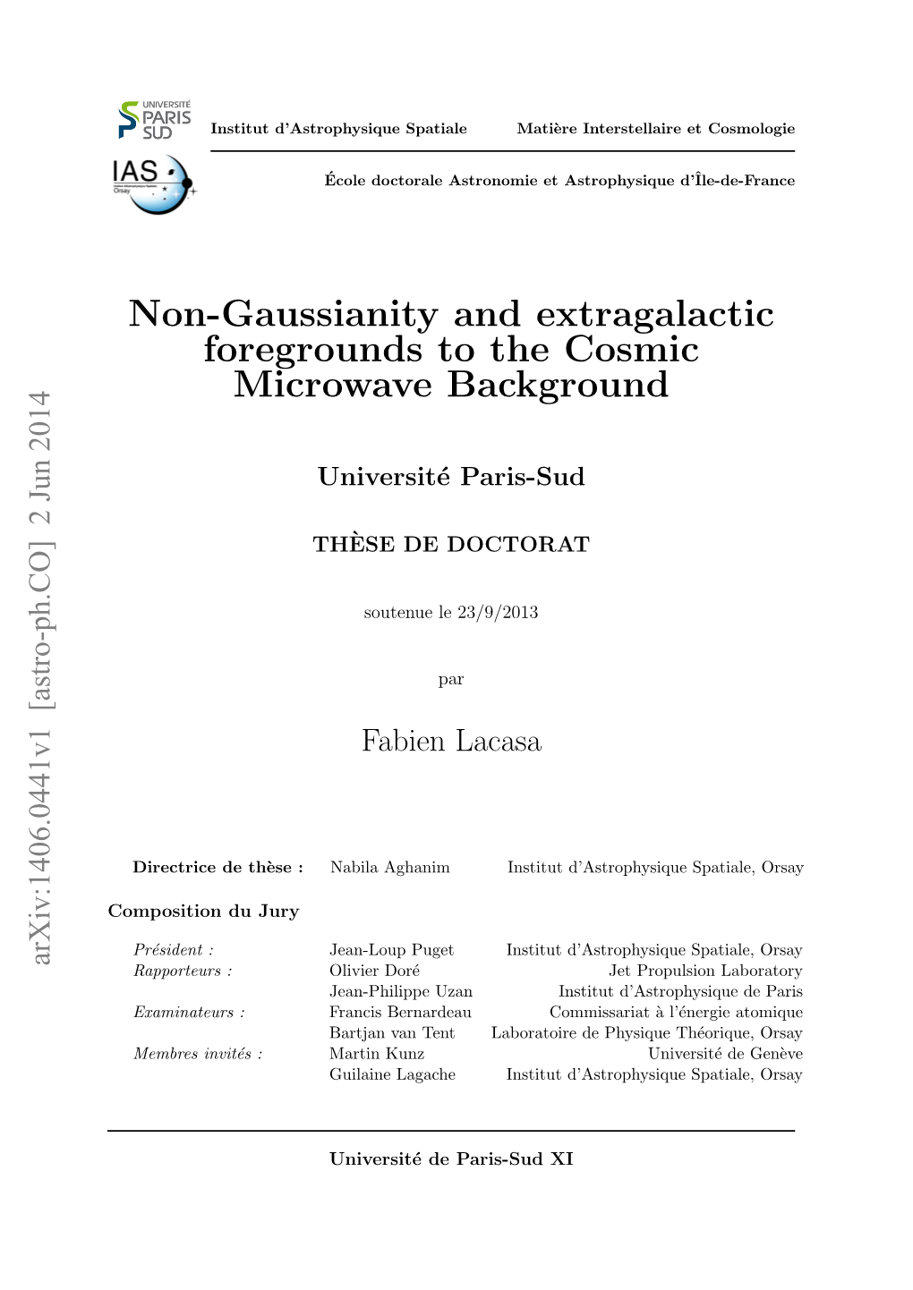 Non-Gaussianity and Extragalactic Foregrounds to the Cosmic Microwave Background