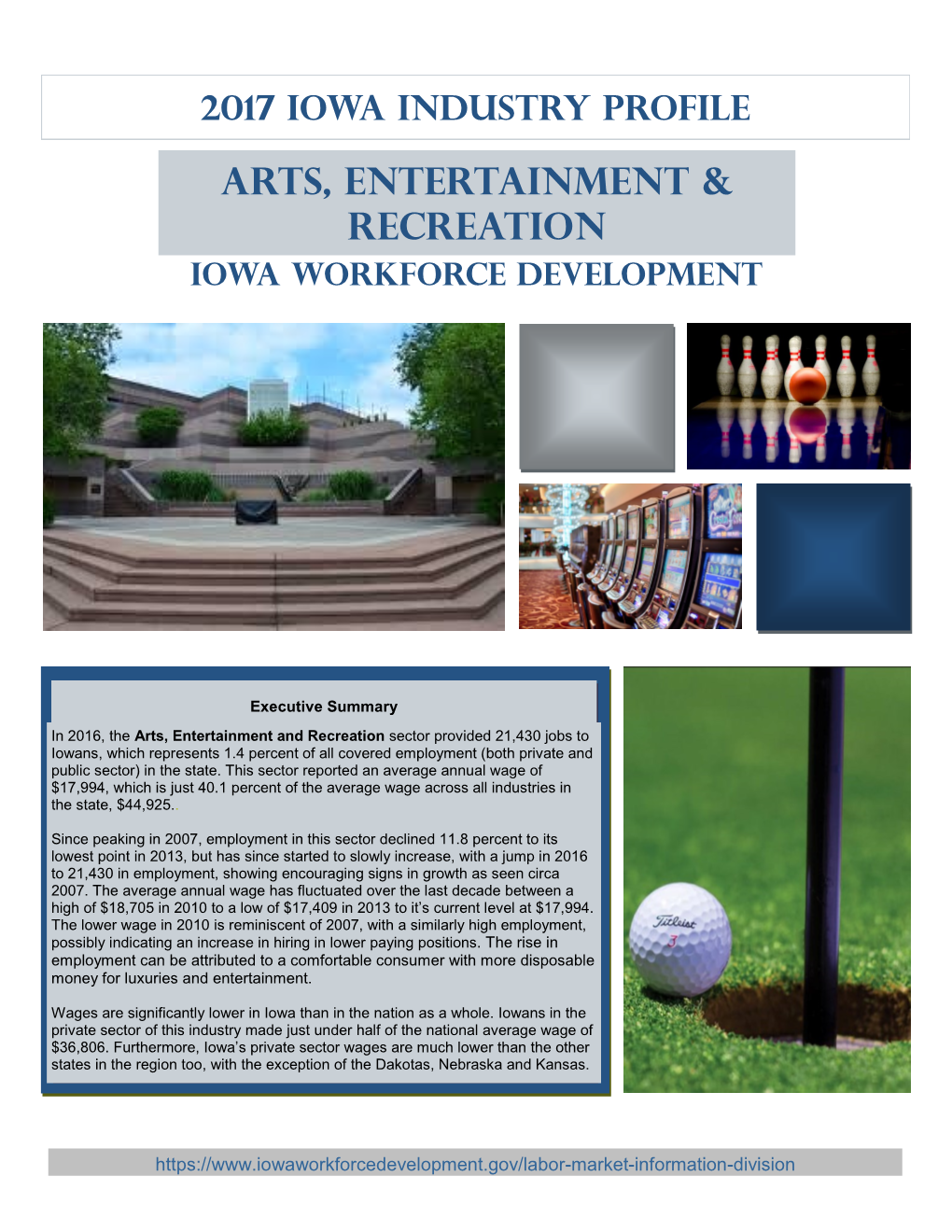 Iowa Arts, Entertainment and Recreation