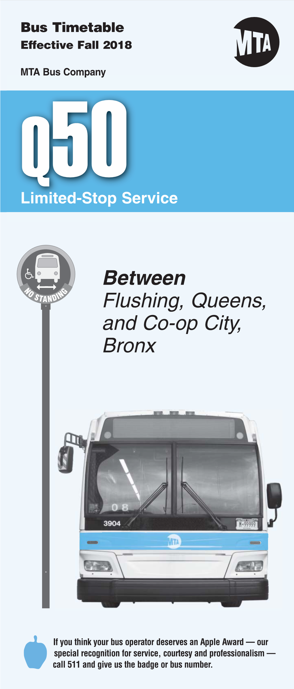 Between Flushing, Queens, and Co-Op City, Bronx