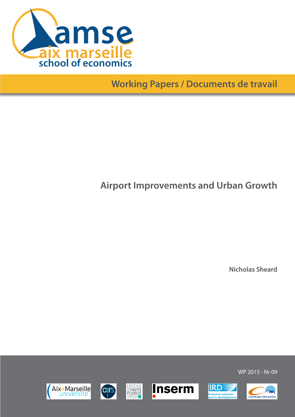 Working Papers / Documents De Travail Airport Improvements And