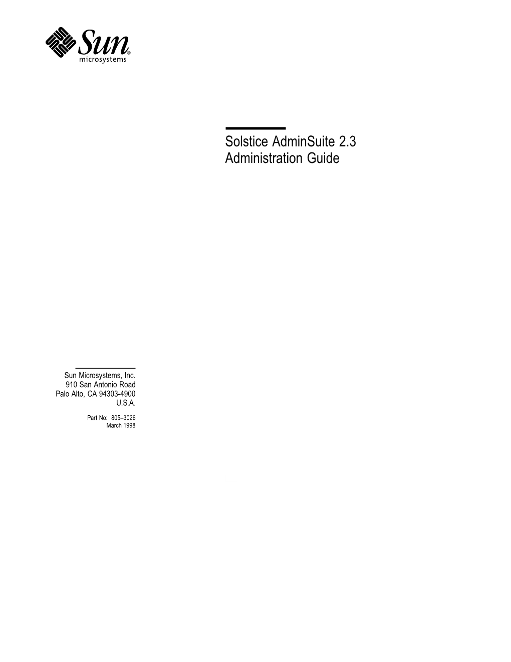 Solstice Adminsuite 2.3 Administration Guide