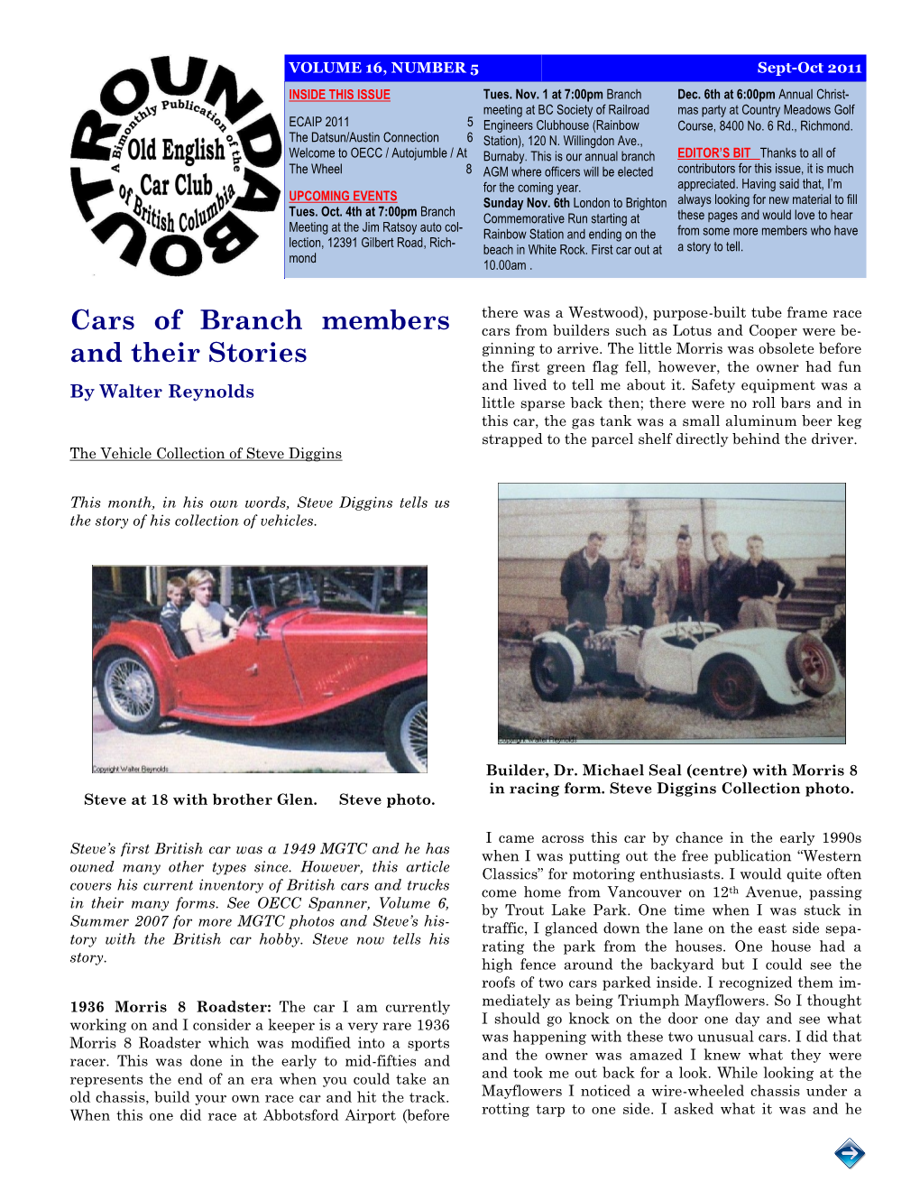 Cars of Branch Members and Their Stories