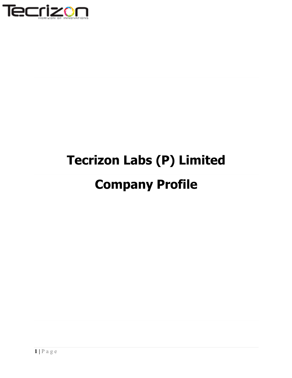 Tecrizon Labs (P) Limited Company Profile