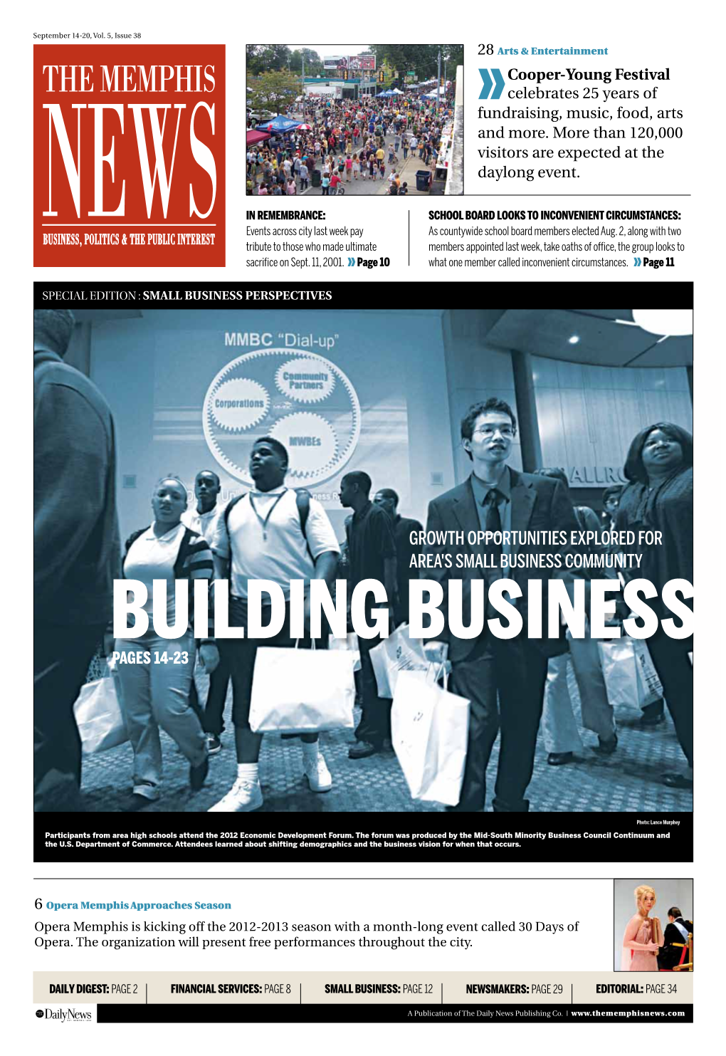 Growth Opportunities Explored for Area's Small Business Community BUILDING BUSINESS Pages 14-23