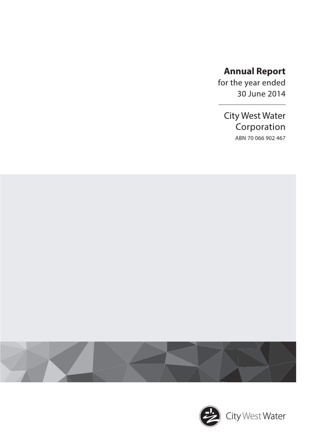 Annual Report City West Water Corporation