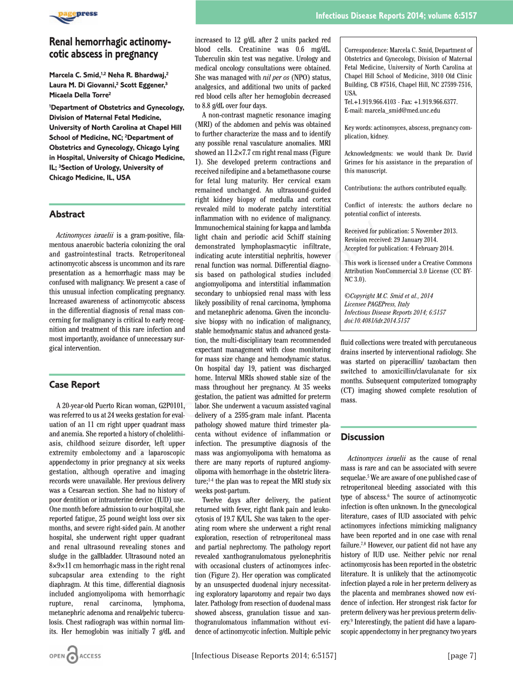 Renal Hemorrhagic Actinomycotic Abscess in Pregnancy