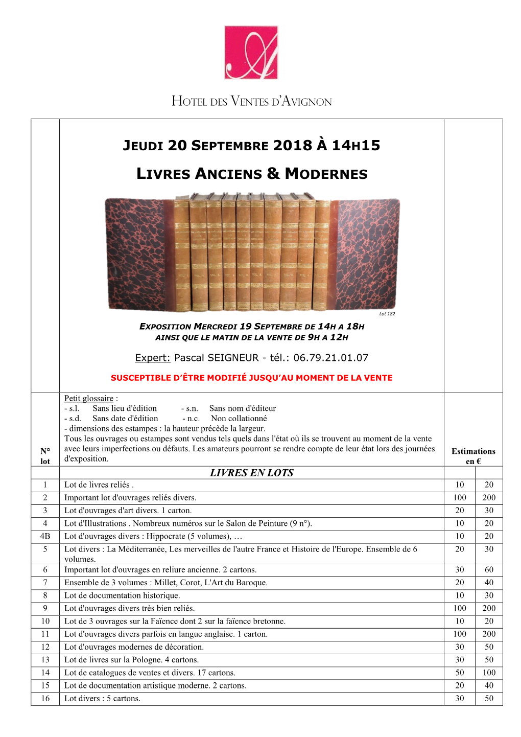 Jeudi 20 Septembre 2018 À 14H15