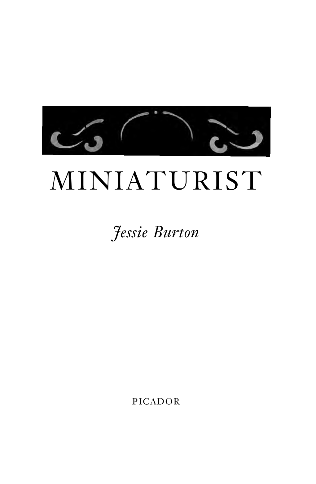 Miniaturist I-Xii 001-436 V4:Jessie Burton 16/05/2014 18:33 Page Hbd.Iii