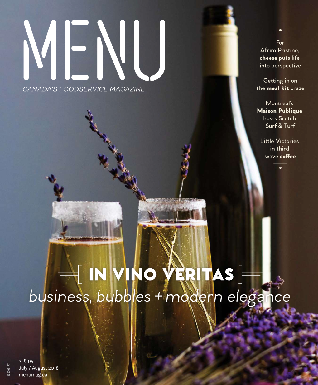 Business, Bubbles + Modern Elegance in VINO VERITAS