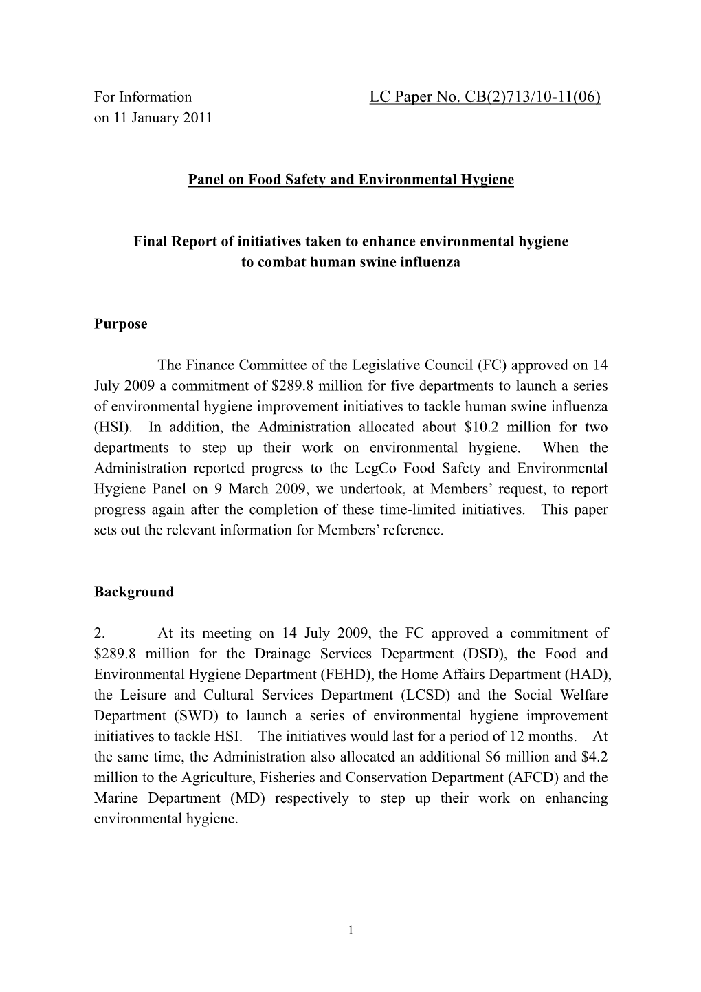 LC Paper No. CB(2)713/10-11(06) on 11 January 2011