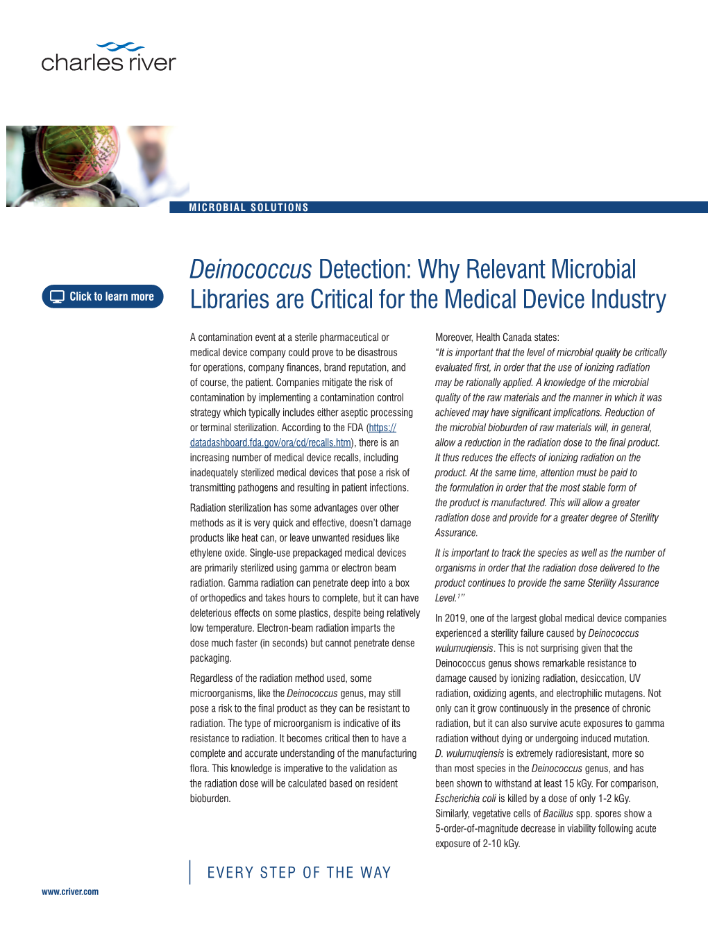 Deinococcus Detection: Why Relevant Microbial Click to Learn More Libraries Are Critical for the Medical Device Industry