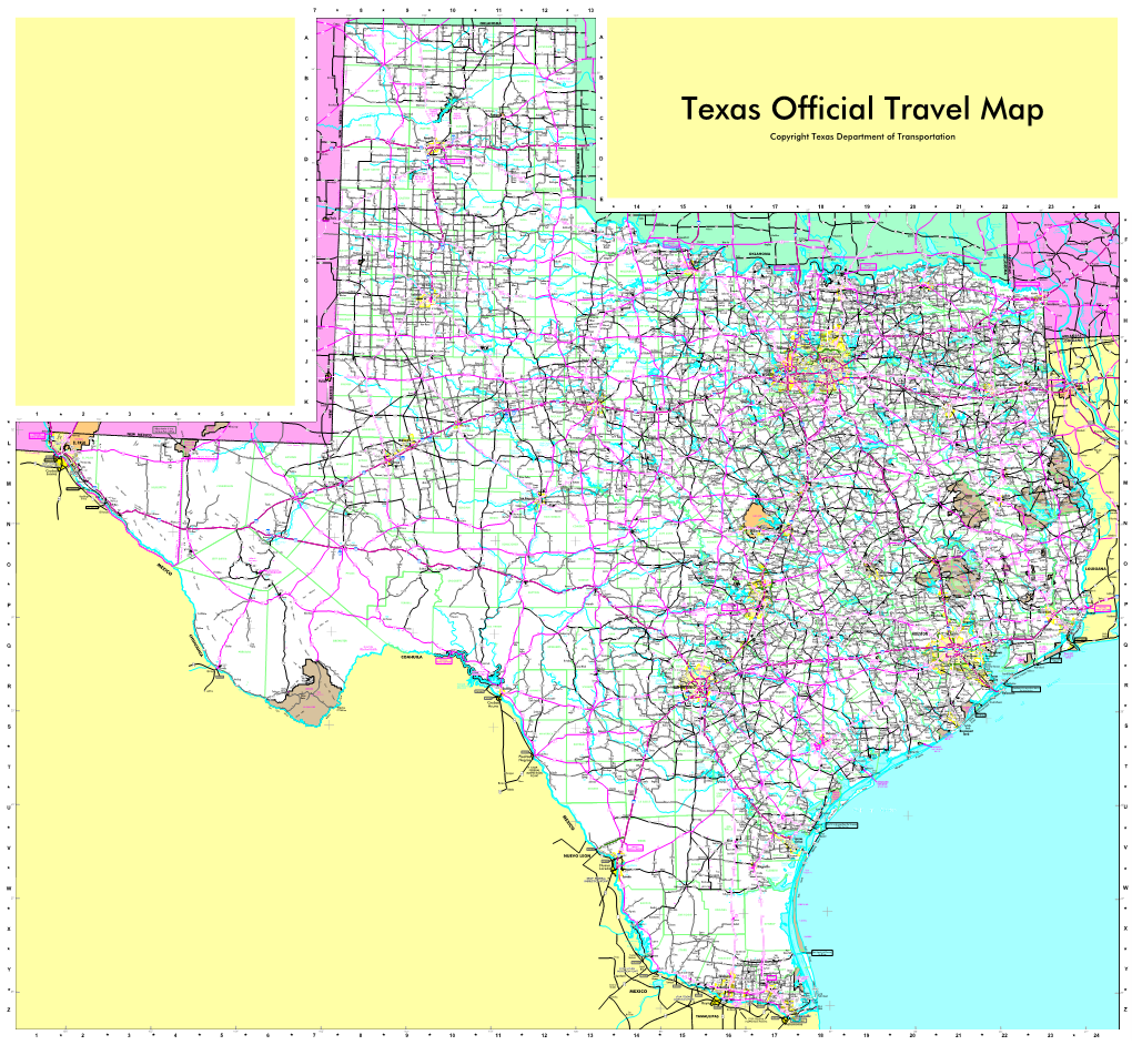 Texas Highway Map 2006.Pdf