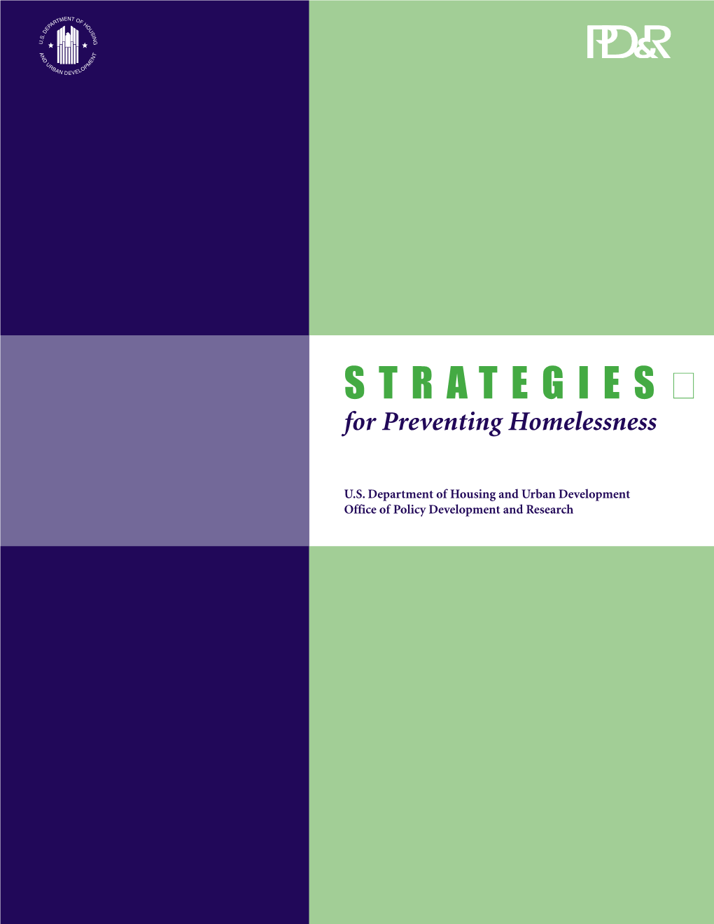 STRATEGIES for Preventing Homelessness