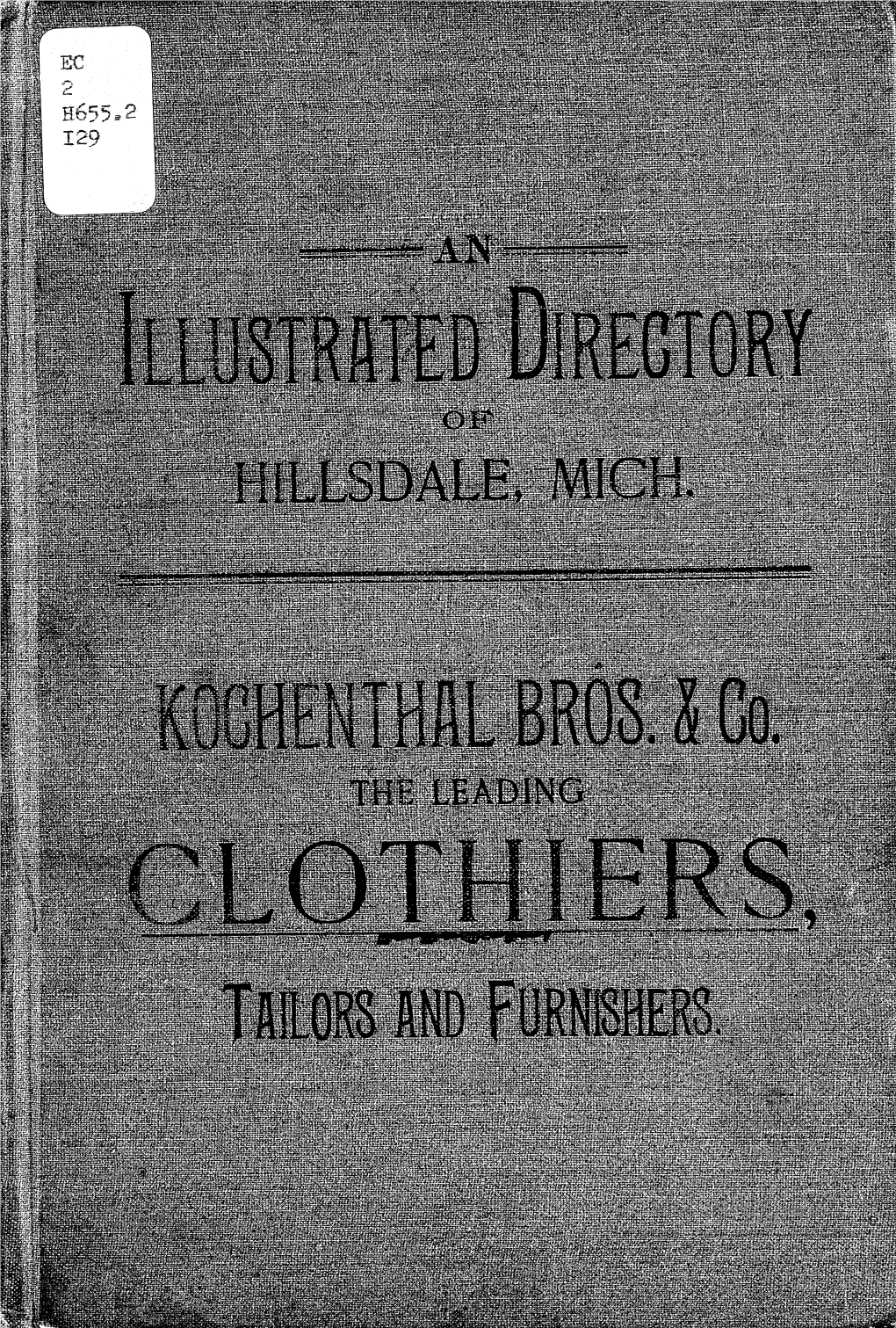 1894 Illustrated City Directory of Hillsdale, Michigan