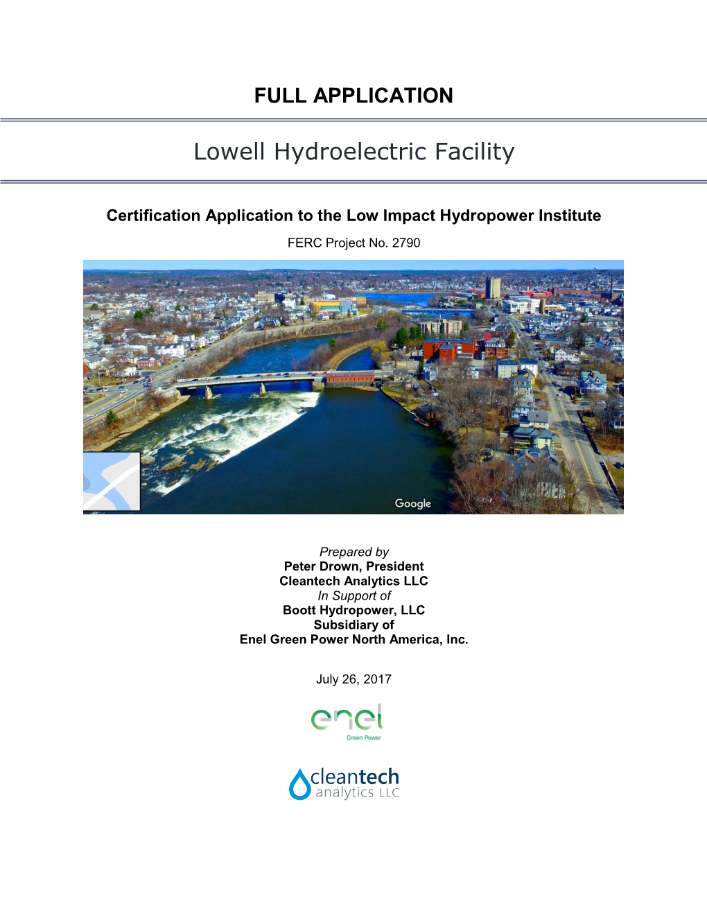 Lowell Certification Application