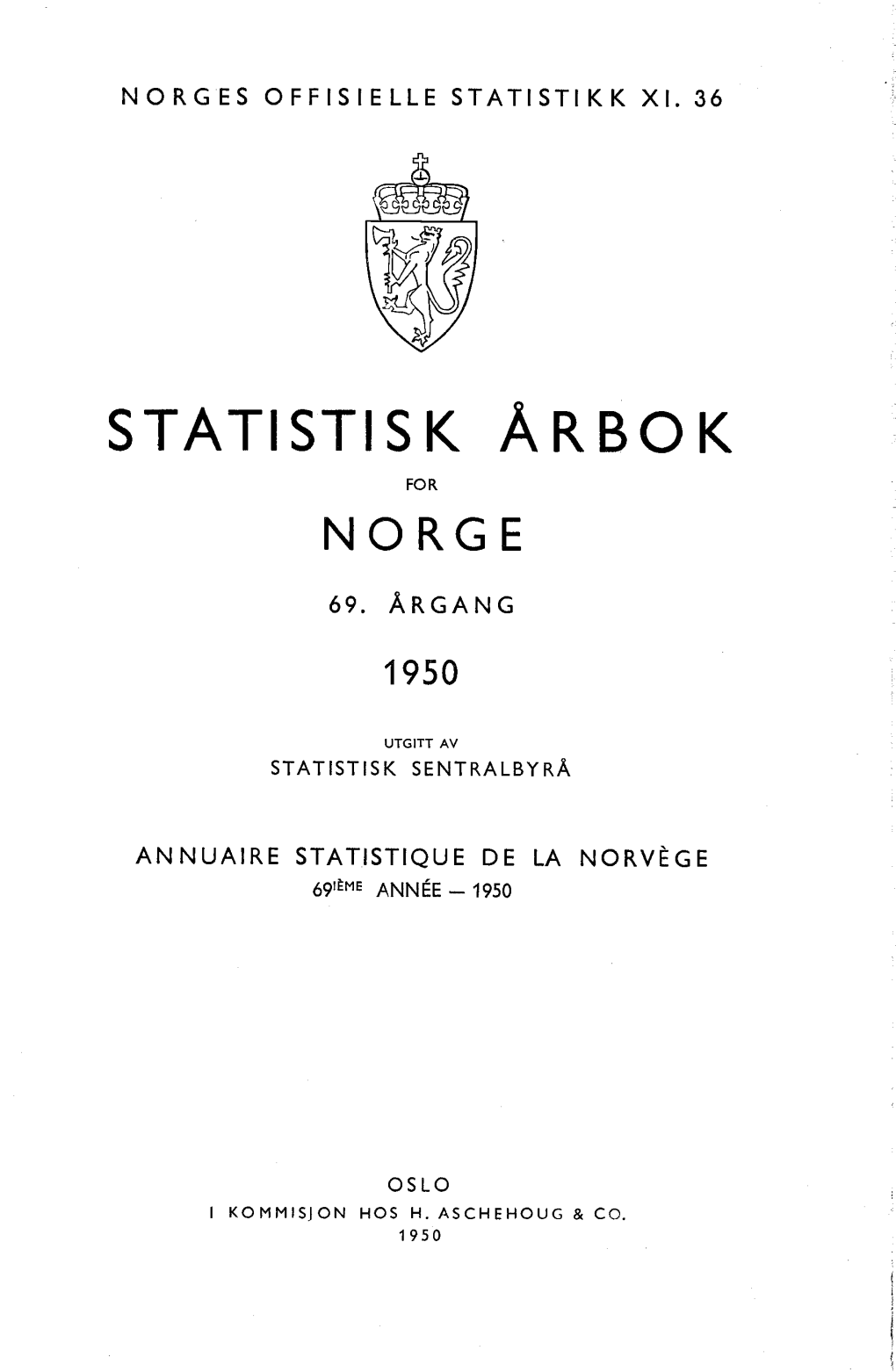 Statistisk Årbok 1950