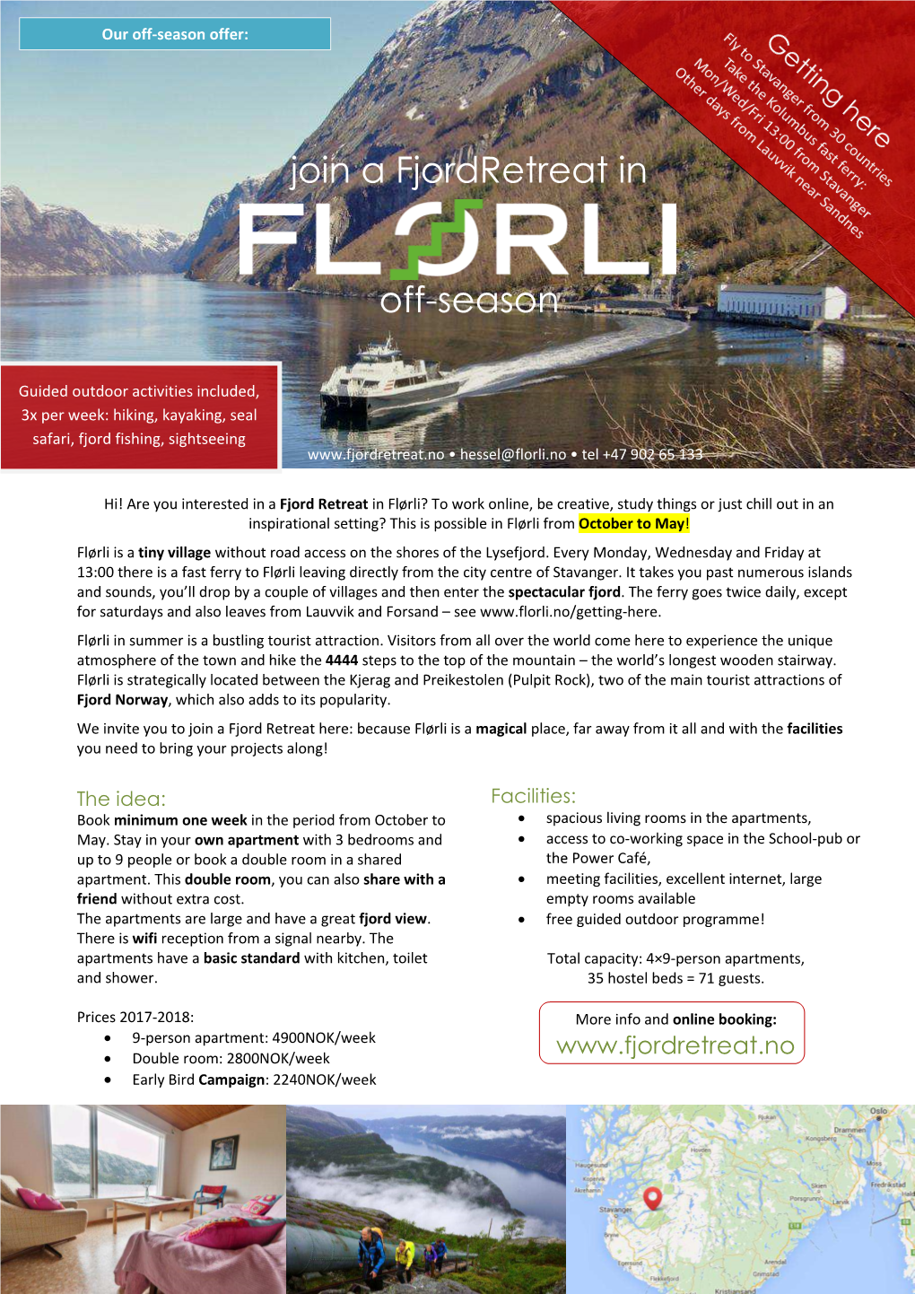 Join a Fjordretreat in Off-Season