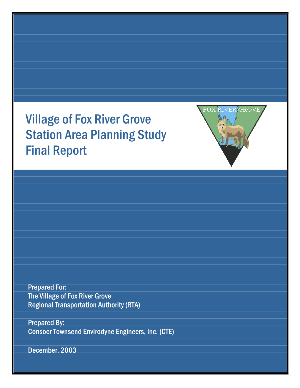 Village of Fox River Grove Station Area Planning Study Final Report