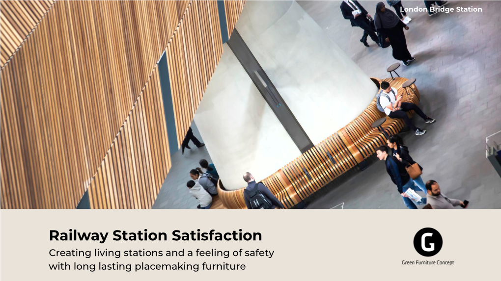 Railway Station Satisfaction Creating Living Stations and a Feeling of Safety with Long Lasting Placemaking Furniture Keﬂavik Iceland Airport