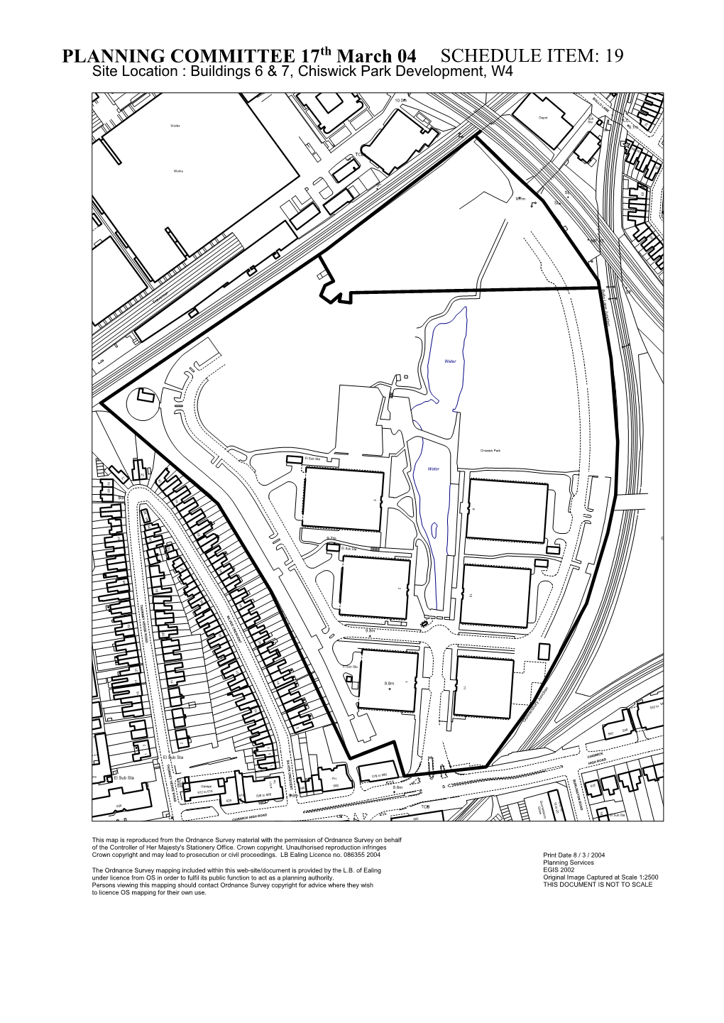 19 Site Location : Buildings 6 & 7, Chiswick Park Development,BM 10.50M W4