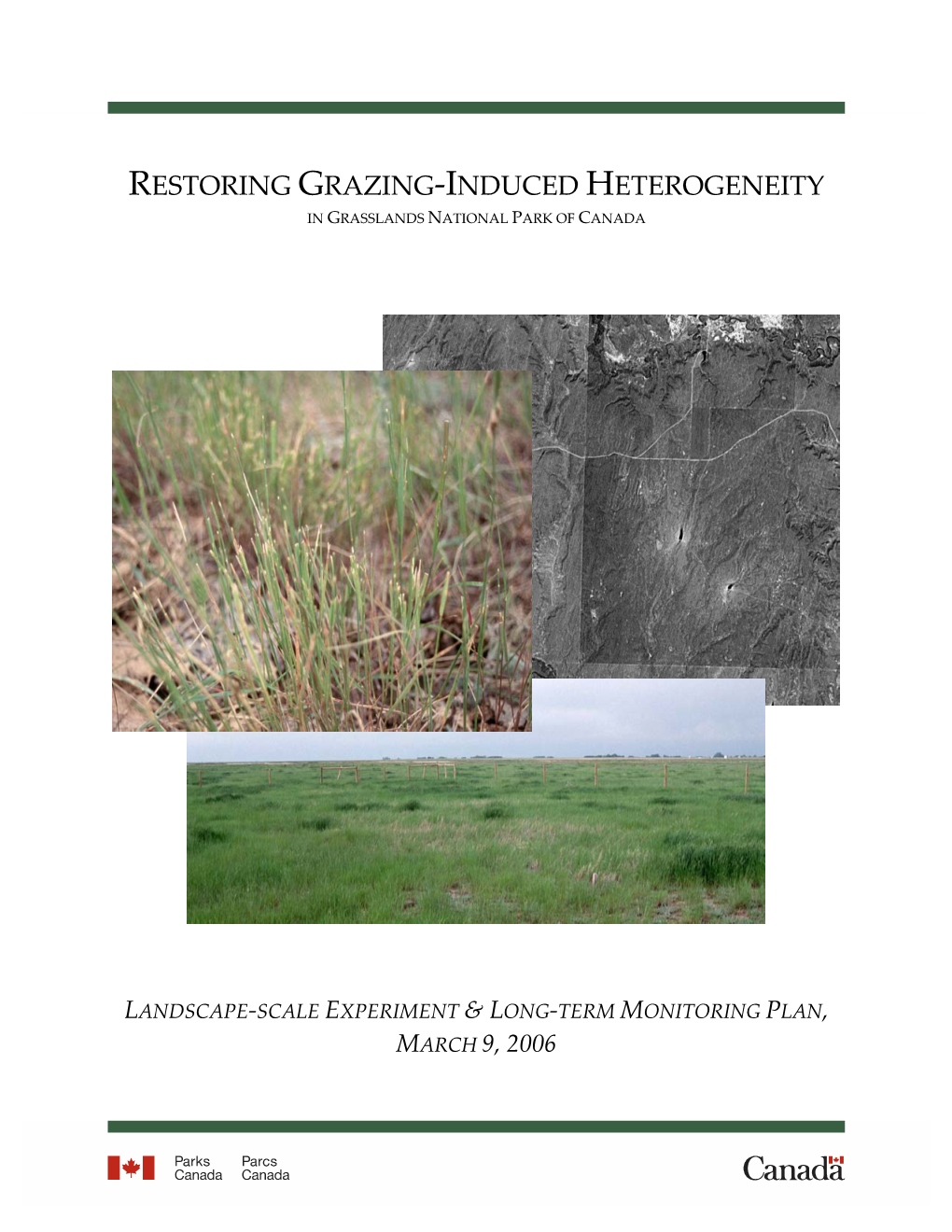 Restoring Grazing-Induced Heterogeneity in Grasslands National Park of Canada