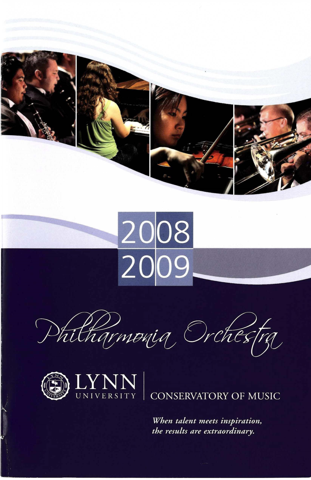 2008-2009 Philharmonia Season Program