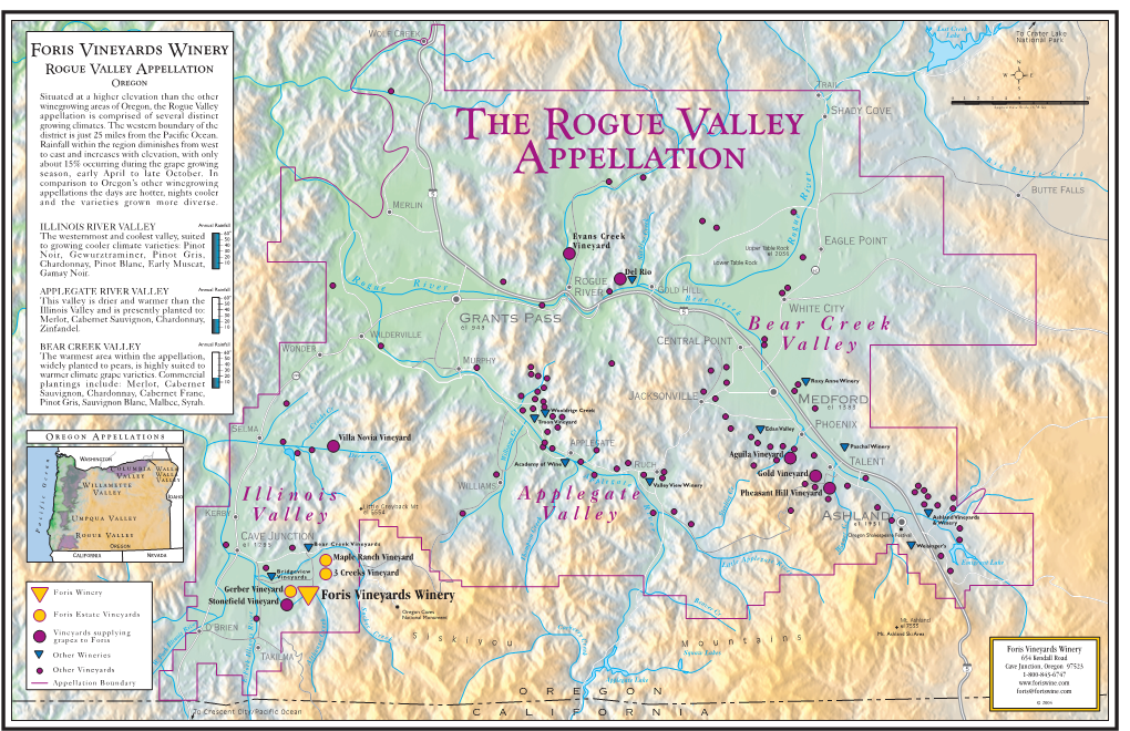 Rogue Valley Map (Pdf)