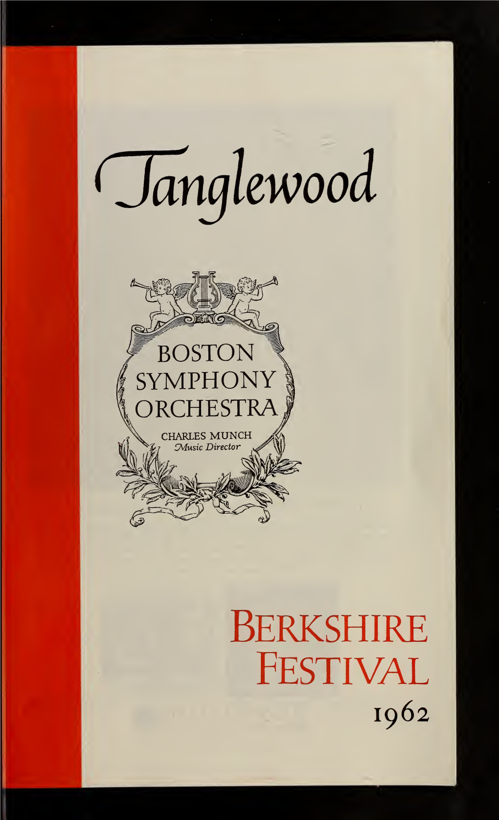 Boston Symphony Orchestra Concert Programs, Summer, 1961-1962