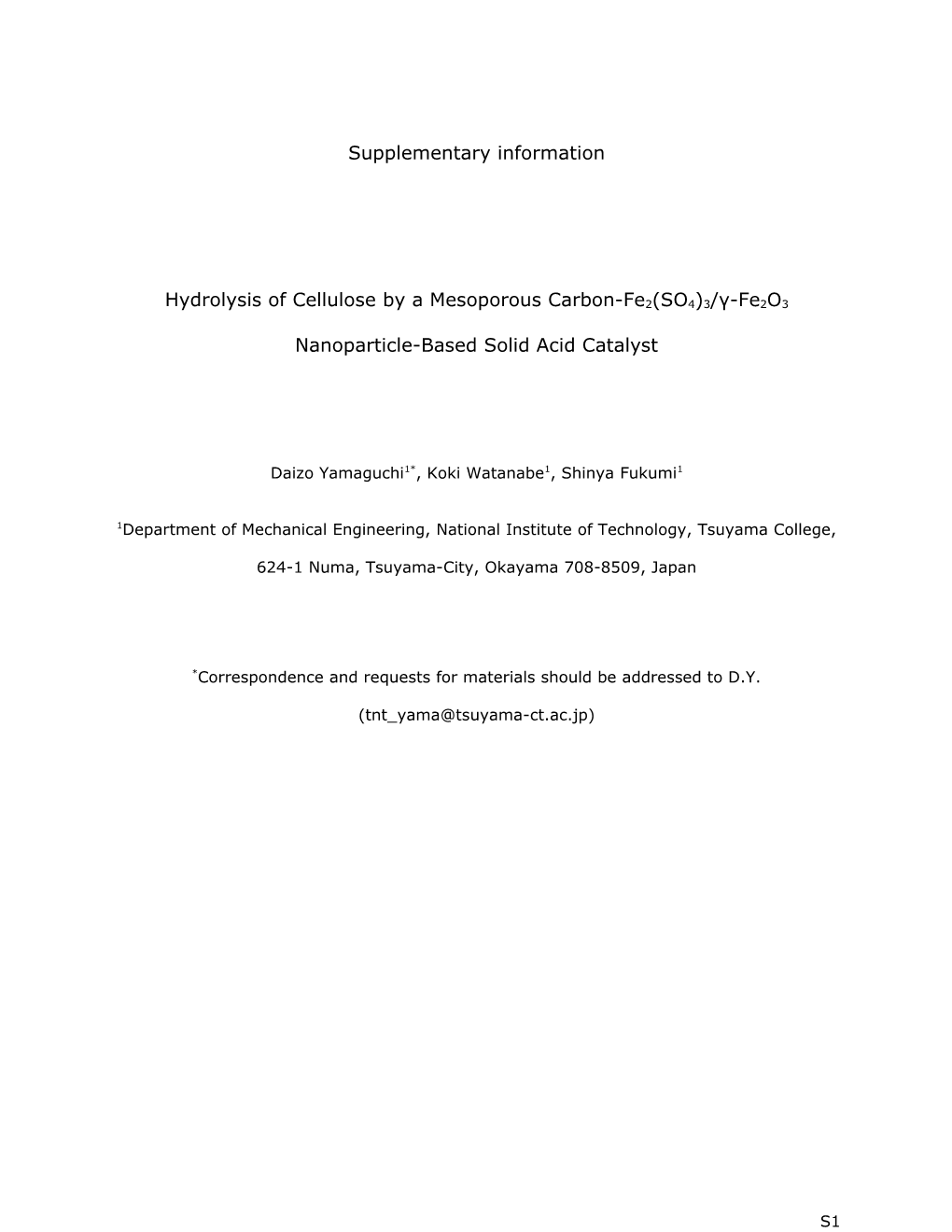 Hydrolysis of Cellulose by a Mesoporous Carbon-Fe2(SO4)3/Γ-Fe2o3 Nanoparticle-Based Solid