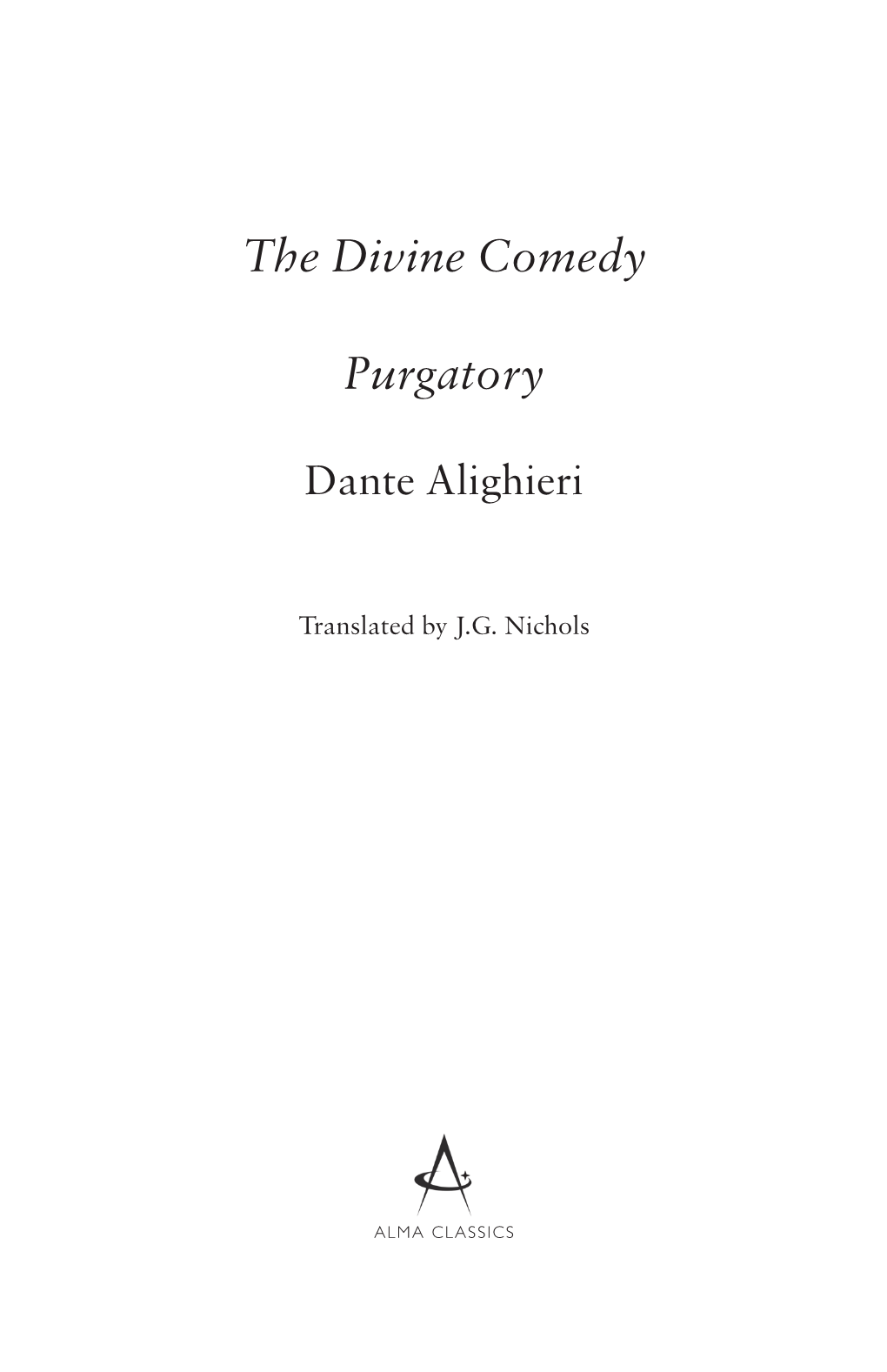 The Divine Comedy Purgatory