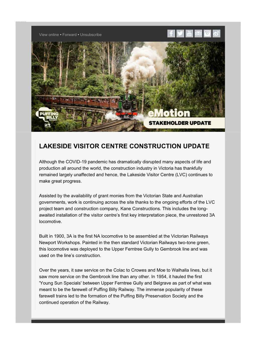 Lakeside Visitor Centre Construction Update