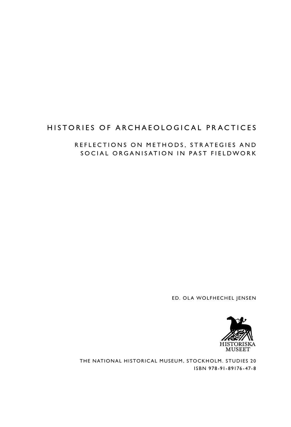 Histories of Archaeological Practices